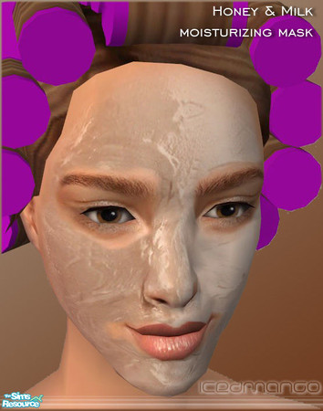 Sims 2 — Cleanse&Moisture - Honey & Milk mask by IcedMango — Deep Cleansing and Moisturizing facial Masks. Sims