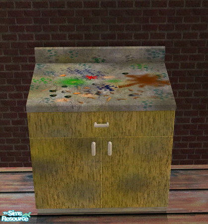 Sims 2 — Club Armageddon Counter 05 by SIMple Minds — Makeup, mold, and many other disgusting things best left unsaid.