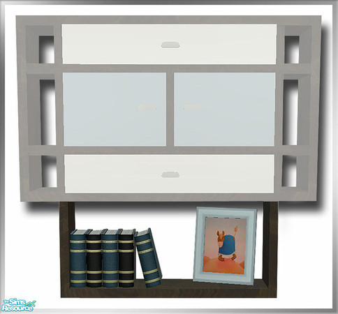 Sims 2 — NURSERY Wall Unit - Decor by simtomatic — This file recolours the decor only.