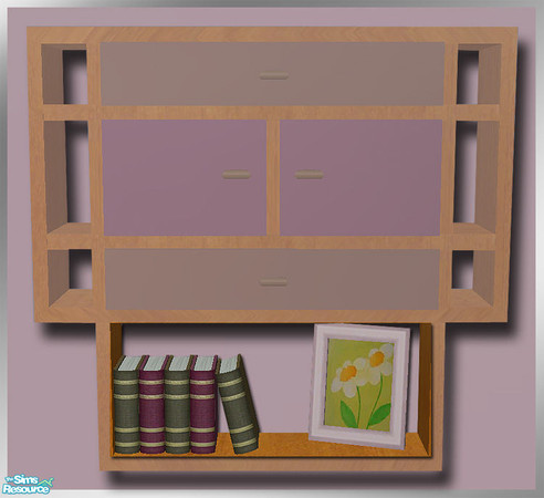 Sims 2 — NURSERY Wall Unit - Decor by simtomatic — This file recolours the decor only.