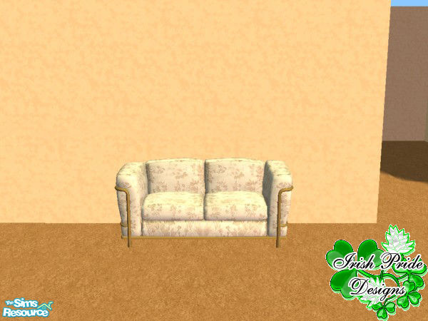 Sims 2 — Country Floral Living Room - Love Seat by Irish Pride — The love seat in this set is made from the finest fabric