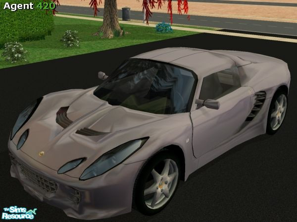 Sims 2 — Silver Lotus Elise Metallic Paint Job by Agent420 — A Silver Lotus Elise Ultra Metallic Paint Job. Mesh by
