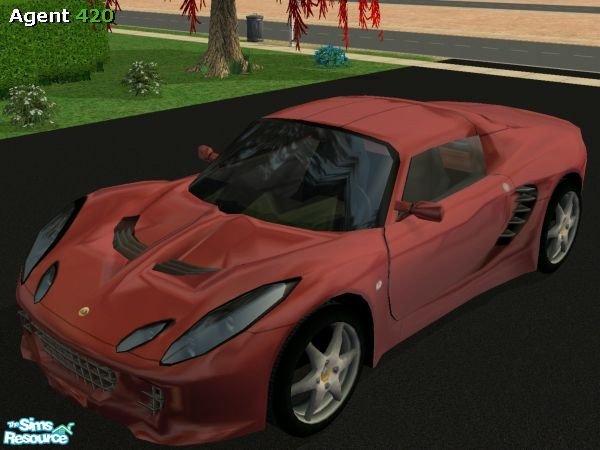 Sims 2 — Steel Salmon Lotus Elise Metallic Paint by Agent420 — A Steel Salmon Lotus Elise Ultra Metallic Paint Job. Mesh