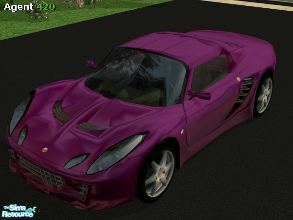 Sims 2 — Pinkish Purpleish Lotus Elise Paint Job by Agent420 — A Pinkish Purpleish Lotus Elise Ultra Metallic Paint Job.