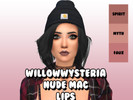 Sims 4 — WillowWysteria Nude MAC Lips by WillowWysteria — new mesh!!!! -do not recolor -do not claim it as your own -not