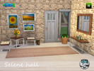 Sims 4 — Selene hall by xyra332 — The Selene Hall Set contains: Side table, chair, small coffee table, paintings,