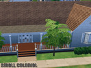 Sims 4 — Small Colonial by thatVWgirl — A small colonial house with two bedrooms, two bathrooms. Unfurnished. 