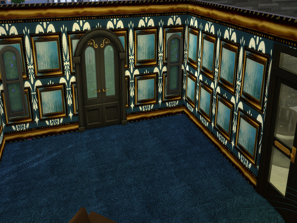 Sims 4 — Gold Frame wall by sexybabe88 — gold frame wall comes in 13 colors :)