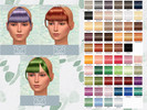 Sims 4 — Blahberry Pancakes Elza Bangs [GEODES] (MESH NEEDED!) by Ursanic — A retexture of Elza sims bangs, with alpha