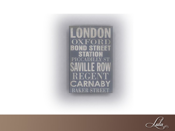 Sims 4 — Austin Bedroom Subway Signs  by Lulu265 — Part of the Austin Bedroom Set