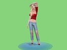 Sims 4 — Clear Knee Jeans by Reichenbooks — Here is one of the current, controversial jeans now for sims! Allow your sims
