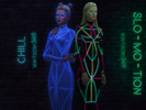Sims 4 — SLO-MO-TION/CHILL set by Watson349 by Watson349 — A set containing 2 dresses that are the same when it comes to