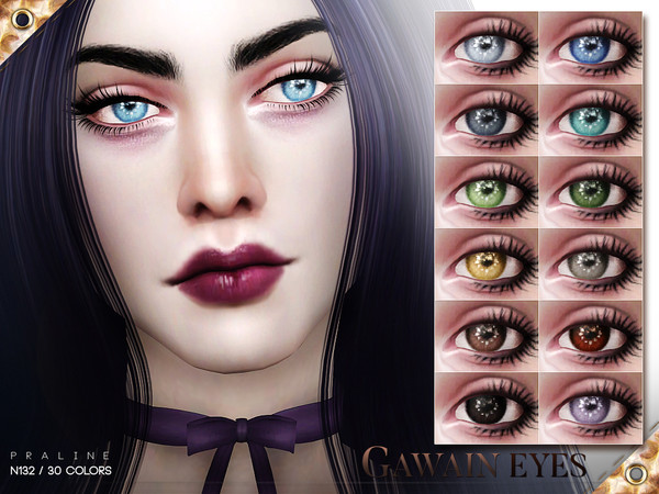 Sims 4 — Gawain Eyes N132 by Pralinesims — Eyes in 30 colors, all ages and genders.