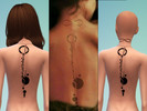 Sims 4 — The 100 : Lexa's upper back tattoo V1 by solarizedNL — First ever Sims 4 creation, hope you like it! Female back