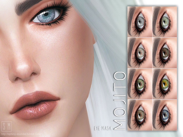 Sims 4 — [ Mojito ] - Eye Mask by Screaming_Mustard — A new eye mask in 9 shades. For males and females, child +. With