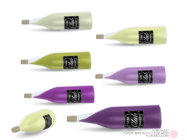 Sims 4 — Fusion Wine Bottle Side Mesh by DOT — Fusion Wine Bottle Side Mesh by DOT of The Sims Resource