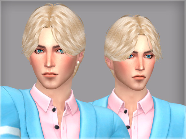 Sims 4 — Male Hair LIMV by WistfulCastle — New male hair compatible with hats. No alpha.