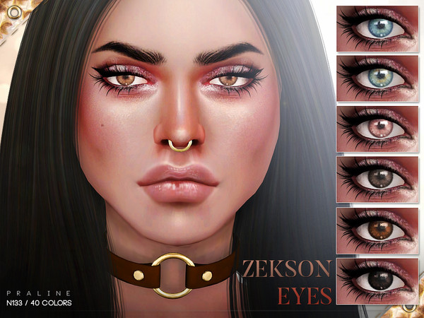 Sims 4 — Zekson Eyes N133 by Pralinesims — Eyes in 40 colors.