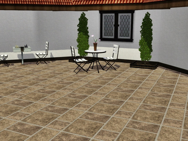 Sims 3 — Paving 1 by Prickly_Hedgehog — Stone slab paving pattern. Found under masonry
