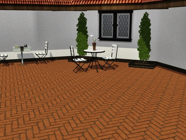 Sims 3 — Paving 2 by Prickly_Hedgehog — Herringbone paving pattern. Found in masonry