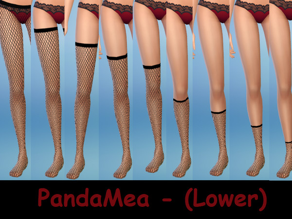 Sims 4 — Fishnet Lower Legs by PandaMea — For all the fishnet lovers out there!