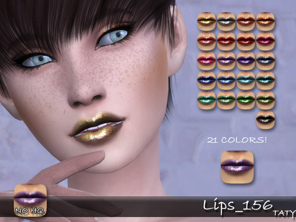 Sims 4 — [Ts4]Taty_Lips_156 by tatygagg — - Female - Human, Alien - Teen to Elder - Hq Compatible