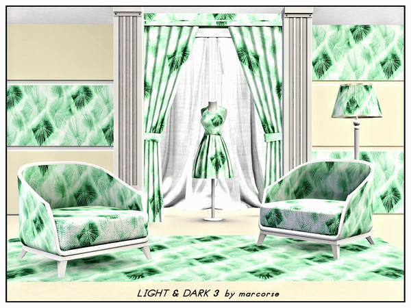 Sims 3 — Light & Dark 3_marcorse by marcorse — Abstract pattern: light and dark, abstract design of sunrayed diamond