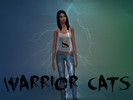 Sims 4 — Warrior Cats Top Female by Bunnytaff — A tank top with clan pictures of the four clans from the book series