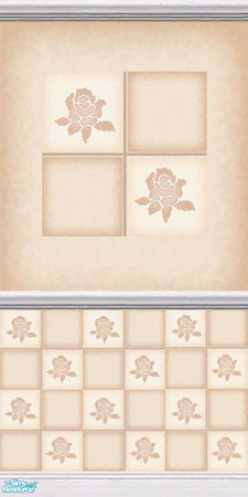 Sims 2 — Dusty Rose - Wallpaper 4 by Cerulean Talon — Deep, rich dusty rose colors make this wallpaper an elegant edition