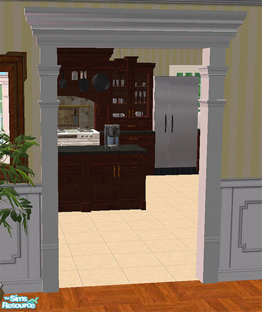 Sims 2 — Georgian Doorway by phoenix_phaerie — A large interior doorway. Note: Requires the Georgian Entry door. 