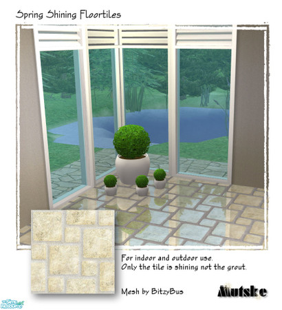 Sims 2 — Spring Shining Floor - Light Marble by Mutske — These are recolors from BitzyBus "Floor Mirror -