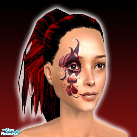 Sims 2 — Fantasy MakeUp Set 01 - Rot by Technomicky — 