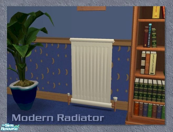 Sims 2 — Modern Radiator by Cyclonesue — Improve any room's environment score with this radiator.