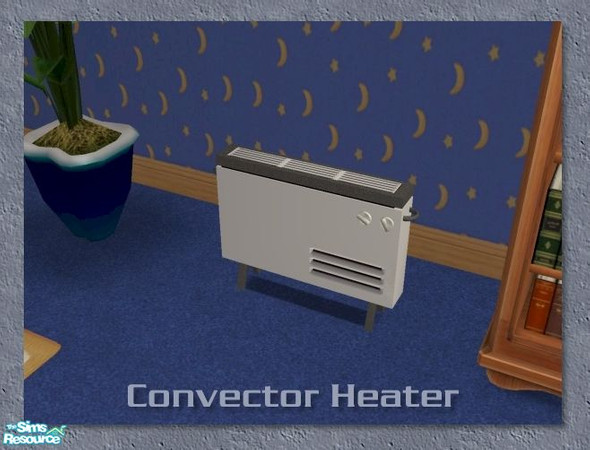 Sims 2 — Floor Standing Convector Heater by Cyclonesue — Improve any room's environment score with this heater.