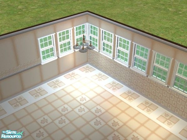 Sims 2 — Dusty Rose Kitchen - Ceiling Light by Cerulean Talon — Rich and subtle dusty rose colors make this ceiling light