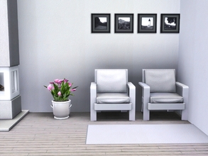 Sims 3 — White Leather by Prickly_Hedgehog — White Leather, stylish and simple. Found under leathers and furs.