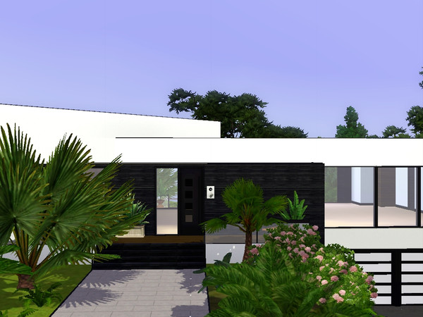 Sims 3 — WS. (unfurnished) by CaDee — A modern designer home with a lushes garden, 3 bedrooms, 3.5 baths, a 3-car garage