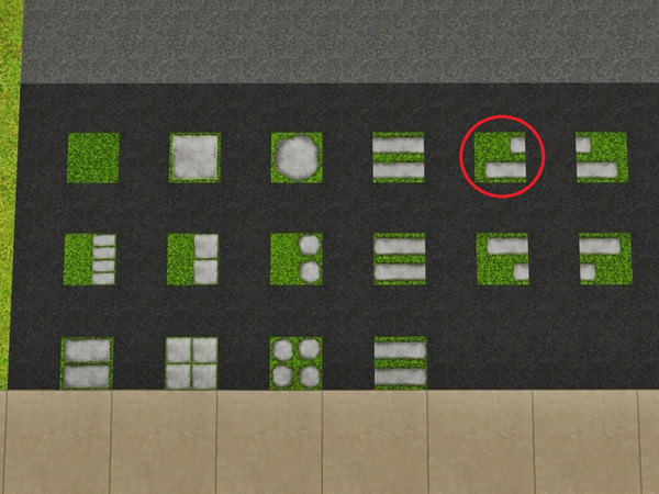 Sims 3 — Grass Imbricated 2 Left by Prickly_Hedgehog — Luscious grass with two overlapping tiles ending on the left,