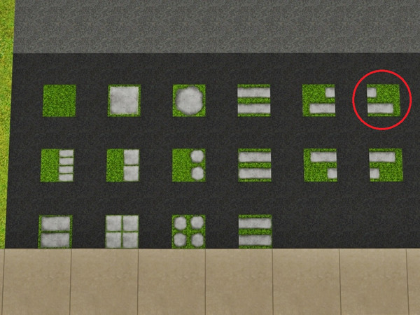 Sims 3 — Grass Imbricated 2 Right by Prickly_Hedgehog — Luscious grass with two overlapping tiles ending on the right,