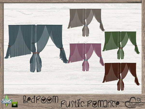 Sims 4 — Bedroom Rustic Romance Canopy for Doublebed by BuffSumm — Part of the *Bedroom Rustic Romance* ***TSRAA***