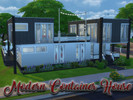 Sims 4 — Modern Container Home by ElaaraWylder2 — This home has been created using some shipping containers stacked on