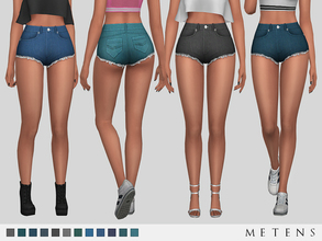 Sims 4 — Heather Shorts by Metens — Comes in 12 colours. I hope you like them! :)