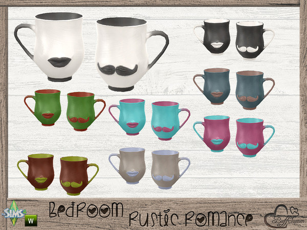 Sims 4 — Bedroom Rustic Romance Deco Cup by BuffSumm — Part of the *Bedroom Rustic Romance* ***TSRAA***