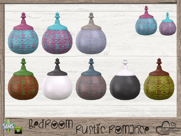 Sims 4 — Bedroom Rustic Romance Deco Can by BuffSumm — Part of the *Bedroom Rustic Romance* ***TSRAA***