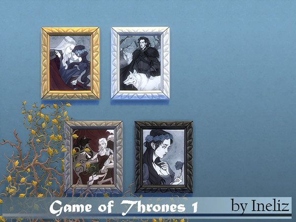 Sims 4 — Game of Thrones 1 by Ineliz — A set of portraits of the characters from the Game of Thrones. 