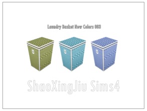 Sims 4 — Laundry Basket New Colors 003 by jeisse197 — 3 recolor in, hope you like it! Category : Objects Please do not