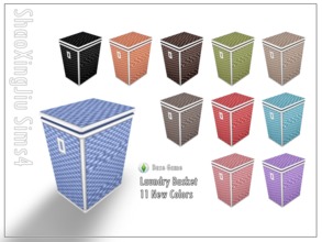 Sims 4 — Laundry Basket 11 New Colors by jeisse197 — 11 recolor in, hope you like it! Category : Objects Please do not