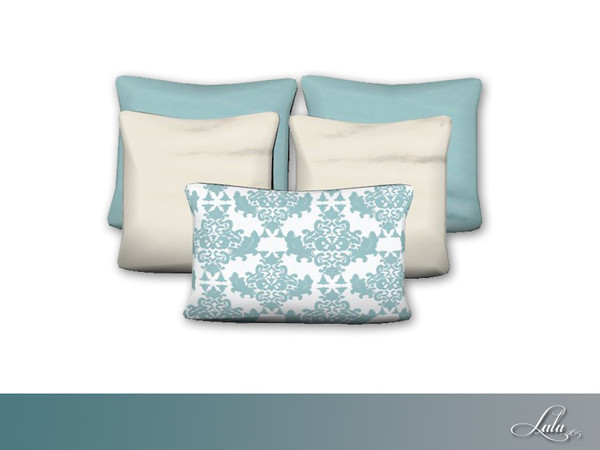 Sims 4 — Sea View Bedroom Decor Pillows  by Lulu265 — Part of the Sea View Bedroom Set 
