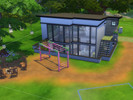 Sims 4 — Underground House by Egy922 — A 30x20 lot, one bedroom and one bathroom, a lot of color and a lot of green! This