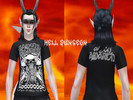 Sims 4 — metal band shirt by helldungeon — Created for: The Sims 4 metal band Amon amarth t-shirt mens tops m/ hell